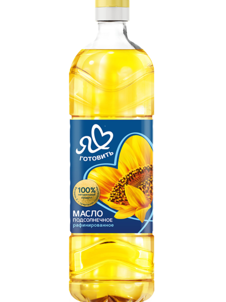 Масло подсолнечное раф Я ЛЮБЛЮ ГОТОВИТЬ 1л/920г 1/15