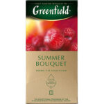 Чай ГРИНФИЛД Summer Bouquet (малина) 25пак 1/10