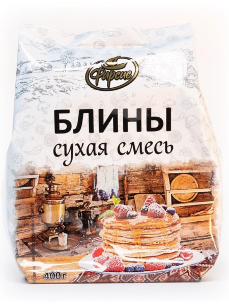 Блины (сухая смесь) ФАРСИС 400гр 1/12 АКЦИЯ!!!