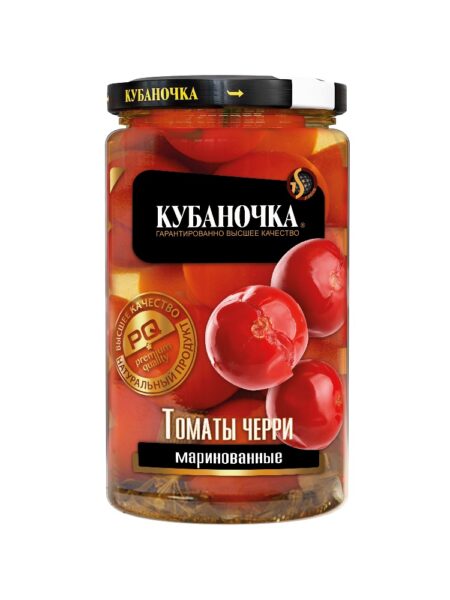 Томаты КУБАНОЧКА черри маринованные ст/б 360г 1/12