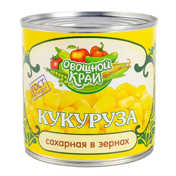Кукуруза ОВОЩНОЙ КРАЙ ж/б 400г 1/12 Кукуруза ОВОЩНОЙ КРАЙ ж/б 400г 1/12
