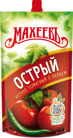 Кетчуп МАХЕЕВ Острый дой-пак 300г 1/16