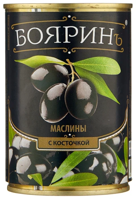 Маслины БОЯРИН с/к ж/б 300мл 1/12 Маслины БОЯРИН с/к ж/б 300мл 1/12