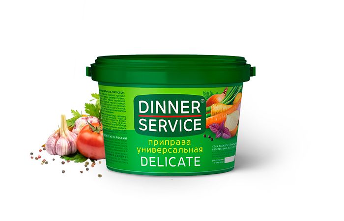 Приправа DINNER SERVICE универсальная пл/ведро 2кг 1/4 Приправа DINNER SERVICE универсальная пл/ведро 2кг 1/4
