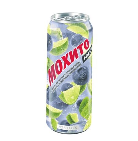 Напиток Мохито Черника-Голубика ОЧАКОВО 0,45л а/банка 1/24