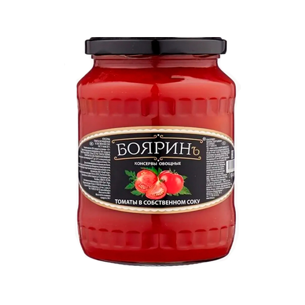 Томаты БОЯРИН в с/с ст/б лим. кислота 680г 1/8 Томаты БОЯРИН в с/с ст/б лим. кислота 680г 1/8