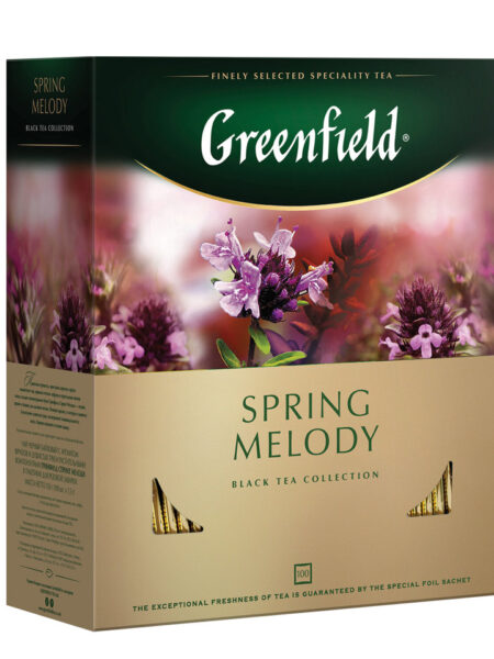 Чай ГРИНФИЛД Spring Melody (чабрец) 100пак 1/9
