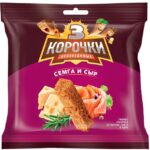 Сухарики 3 КОРОЧКИ ржаные Сыр и семга 40г 1/60
