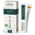 Чай TEATONE Чёрный аромат Мяты Стик гофрокороб 12*(15шт*1,8г)
