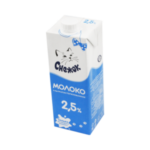 Молоко у/п СНЕЖОК 2,5% 0,95л ТБА крышка 1/12