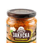 Закуска овощная СЕМИЛУКСКАЯ ТРАПЕЗА Закуска Охотника (греча морк лук грибы перец) ст/б 460мл 1/8