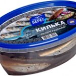 Килька пряного посола БАЛТИЙСКИЙ БЕРЕГ Ленинградская п/б 0,4кг 1/8