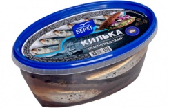 Килька пряного посола БАЛТИЙСКИЙ БЕРЕГ Ленинградская п/б 0,4кг 1/8