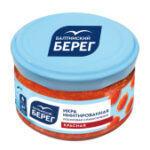 Икра аналоговая БАЛТИЙСКИЙ БЕРЕГ красная ст/б син/крышка 0,22кг 1/6