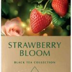 Чай ГРИНФИЛД Strawberry Bloom (черный,гибискус,клубника,роза) 25пак 1/10