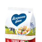 Творог ИСКРЕННЕ ВАШ 9% пакет 500г 1/6