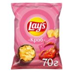 Чипсы картофельные LAY`S Краб 70г 1/25