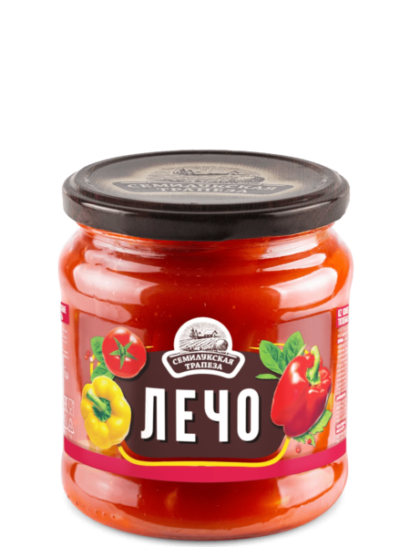 Лечо натуральное СЕМИЛУКСКАЯ ТРАПЕЗА ГОСТ ст/б 460г 1/8