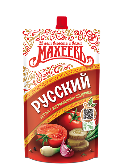 Кетчуп МАХЕЕВ Русский дой-пак 300г 1/16