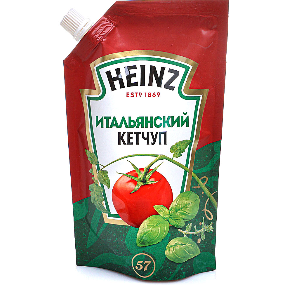 Кетчуп ХАЙНЦ Итальянский дой-пак 320г 1/16 Кетчуп ХАЙНЦ Итальянский дой-пак 320г 1/16