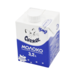 Молоко у/п СНЕЖОК 3,2% 0,5л ТБА крышка1/12