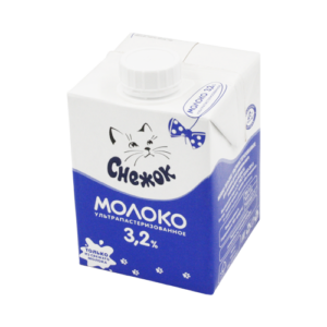 Молоко у/п СНЕЖОК 3,2% 0,5л ТБА крышка1/12