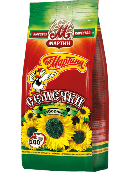 Семечки от МАРТИНА Отборные ПРЕМИУМ 100г 1/20