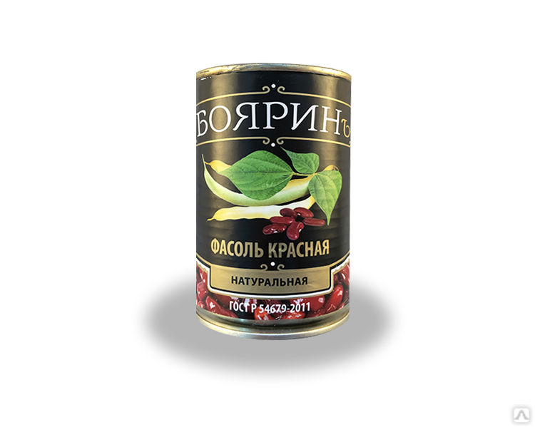 Фасоль БОЯРИН красная в с/с ж/б 400г 1/12