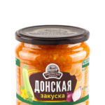 Закуска овощная СЕМИЛУКСКАЯ ТРАПЕЗА Донская (кабач,морк,лук,томат) ст/б 460г 1/8