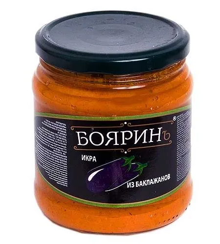 Икра из баклажанов БОЯРИН ст/б 480г 1/12