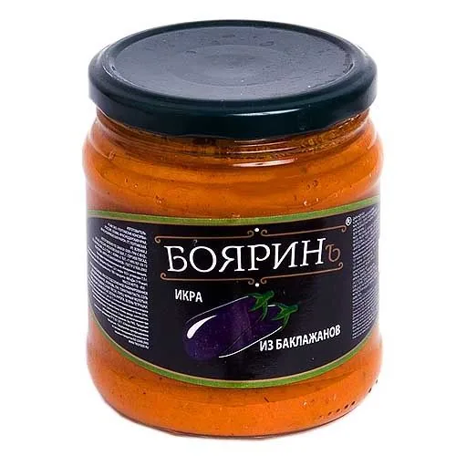 Икра из баклажанов БОЯРИН ст/б 480г 1/12 Икра из баклажанов БОЯРИН ст/б 480г 1/12