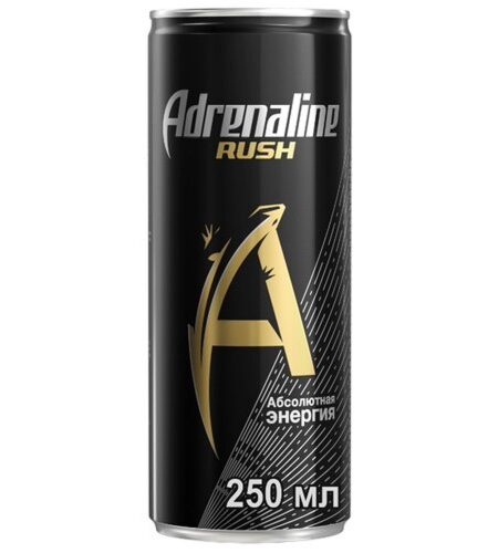 Энергетич напиток ADRENALINE RUSH 0,25л а/б 1/12