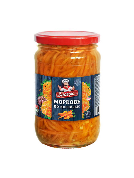 Морковь по-корейски ЗНАТОК ст/б 370г 1/12