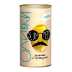 Оливки SUNFEEL с анчоусом ж/б 300мл 1/12
