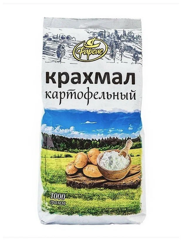 Крахмал картофельный ФАРСИС 1кг 1/6 Крахмал картофельный ФАРСИС 1кг 1/6