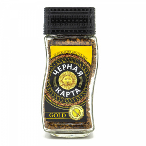 Кофе ЧЁРНАЯ КАРТА Gold 95г с/б 1/6