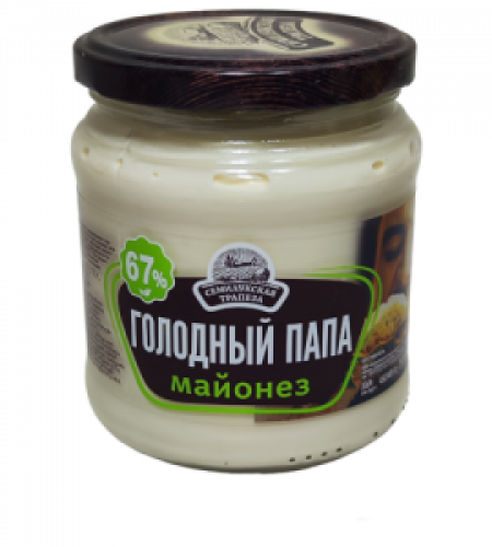 Майонез СЕМИЛУКСКАЯ ТРАПЕЗА Голодный папа 67% ст/б 450мл 1/8
