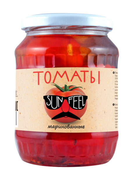 Томаты SUNFEEL маринованные ст/б 720мл 1/8