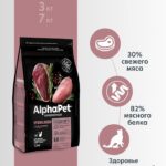 Сухой корм AlphaPet для взр.стерил.кошек с Уткой и индейкой 1,5кг 1/6