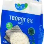 Творог СНЕЖОК 9% 400г стабило бэг Lactica 1/6