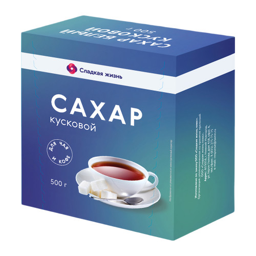 Сахар-рафинад СЛАДКАЯ ЖИЗНЬ 500г 1/12 Сахар-рафинад СЛАДКАЯ ЖИЗНЬ 500г 1/12