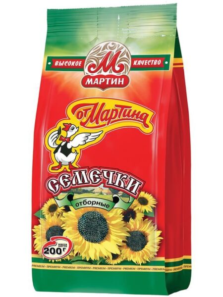 Семечки от МАРТИНА Отборные ПРЕМИУМ 200г 1/14