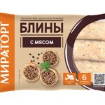 Блины МИРАТОРГ с мясом зам лоток 360г 1/10
