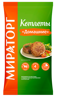 Котлеты МИРАТОРГ Домашние зам 300г 1/10 Котлеты МИРАТОРГ Домашние зам 300г 1/10