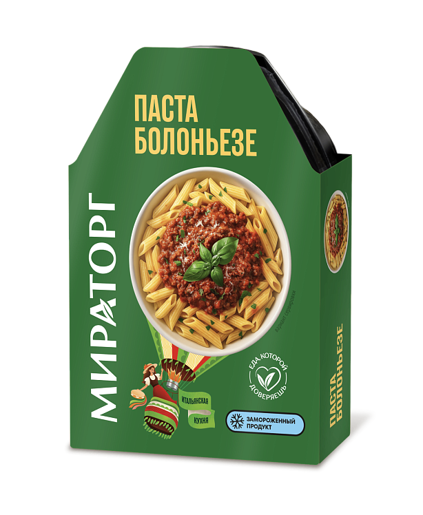 Паста МИРАТОРГ Болоньезе зам 260г 1/6 Паста МИРАТОРГ Болоньезе зам 260г 1/6